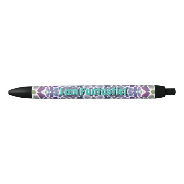 Motivation and self-confidence - I am Fantastic Black Ink Pen (Front)