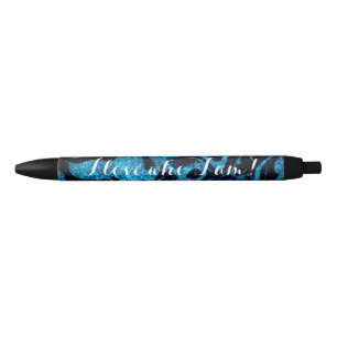 Motivation and self-confidence - I love who I am Black Ink Pen