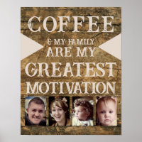 Motivation coffee family 4 photo brown beige