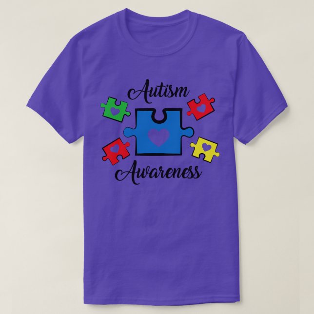 Motivation Cool Support Autism Awareness Day Mum o T-Shirt (Design Front)