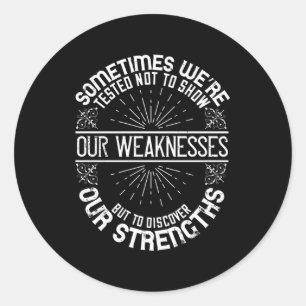 Motivation - Discover Our Strengths Classic Round Sticker