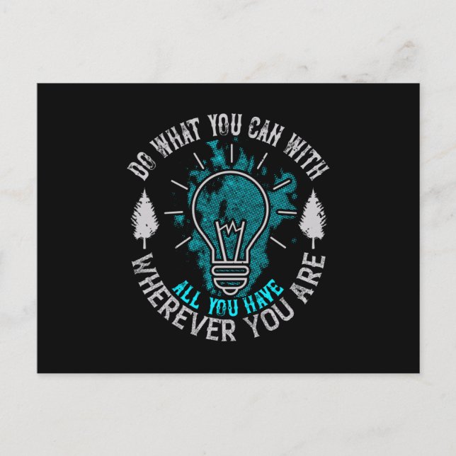 Motivation - Do What You Can Postcard (Front)