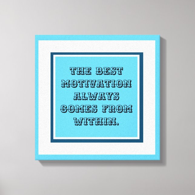 Motivation for sports  canvas print (Front)
