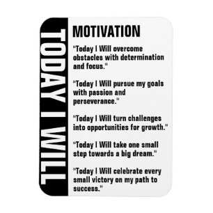 Motivation Goals Reminder Customise Magnet