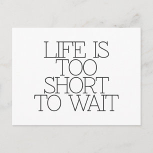 Motivation, inspiration, words of wisdom. quota postcard