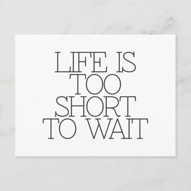 Motivation, inspiration, words of wisdom. quotes postcard (Front)