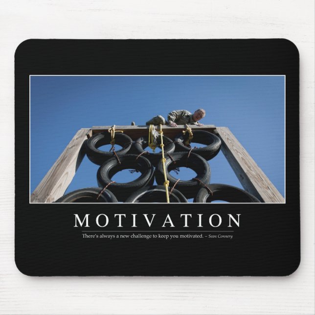 Motivation: Inspirational Quote Mouse Mat (Front)