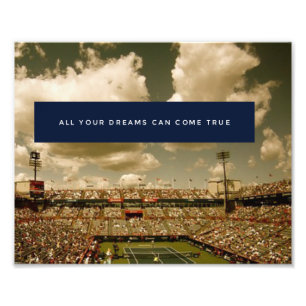 Motivation Inspirational Success Tennis Poster