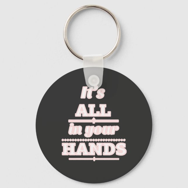 Motivation, Life, Courage Key Ring (Front)