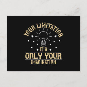 Motivation - Limitation Is Imagination Postcard