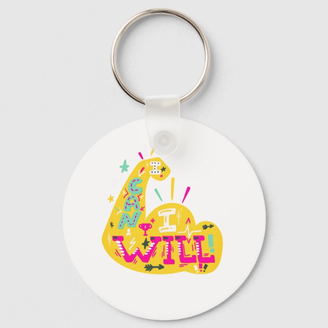 Motivation, Motivational, Success Key Ring (Front)