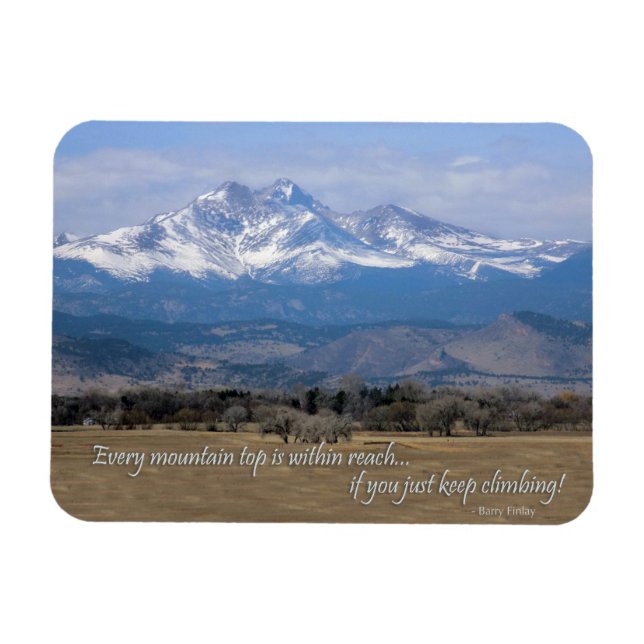 Motivation Mountain magnet (Horizontal)