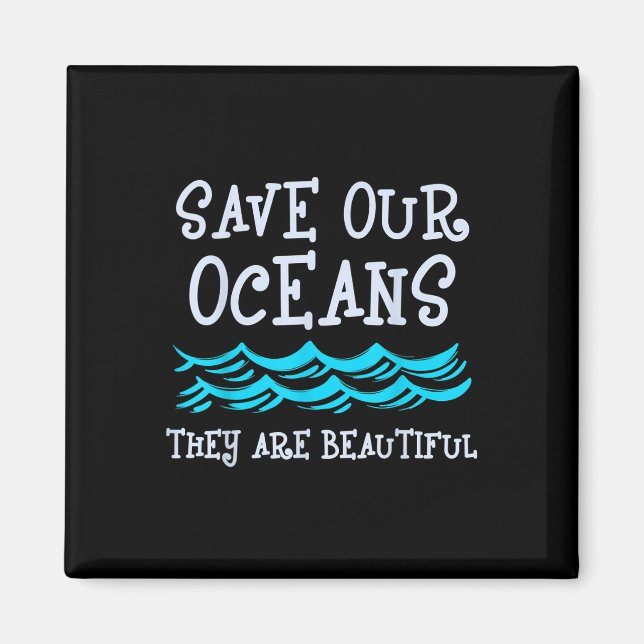 Motivation Ocean Nature Protection Ecological  Magnet (Front)