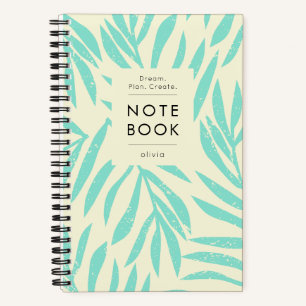 Motivation Pastel Botanical Modern Notebook
