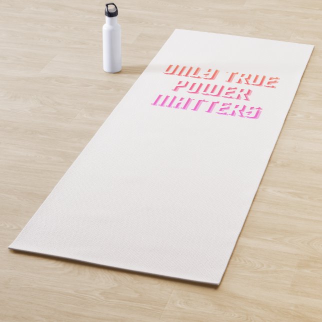 Motivation phrase yoga mat (In Situ)