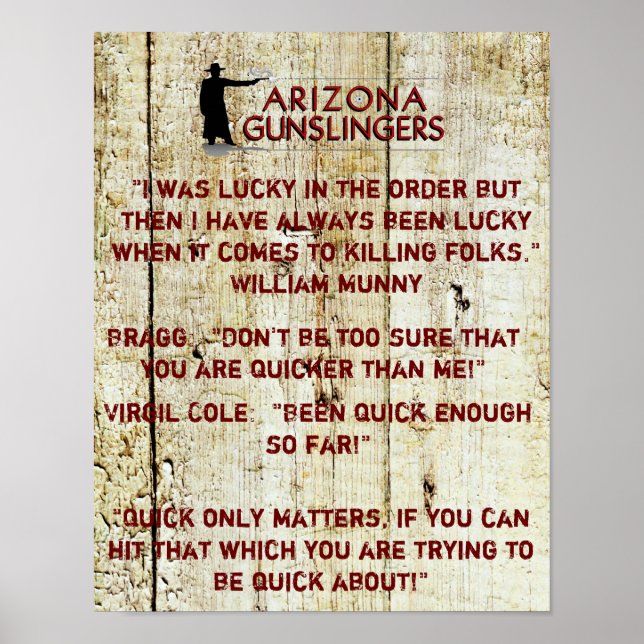 Motivation Poster for Cowboy Fast Draw (Front)