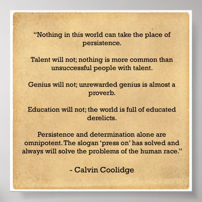 Motivation Poster - PErsistance (Front)