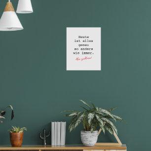 Motivation Poster Schreibmaschine