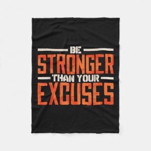 Motivation Quote & Motivating Gifts Women Men Fleece Blanket