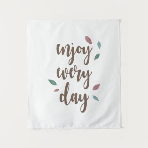 Motivation quote calligraphy text tapestry