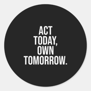 Motivation Quote For Stoic Wisdom And Strength Pre Classic Round Sticker