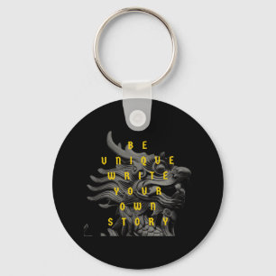 Motivation Quote Modern and Positive Text Key Ring