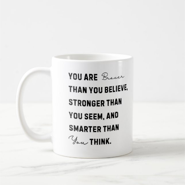 Motivation Quote, Motivation Wall Art, Motivaiton  Coffee Mug (Left)