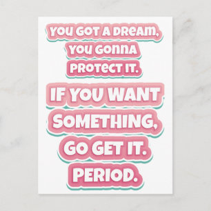 Motivation Quote Postcard