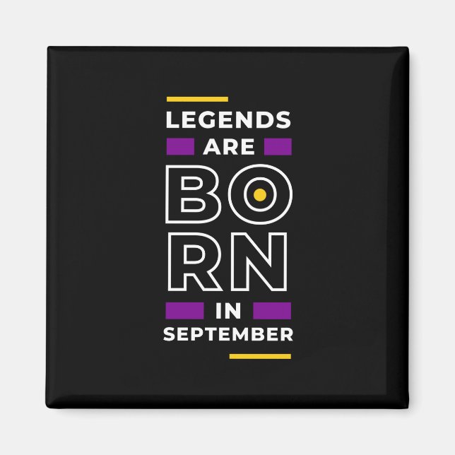 Motivation Quote Stylish Those Born In September   Magnet (Front)