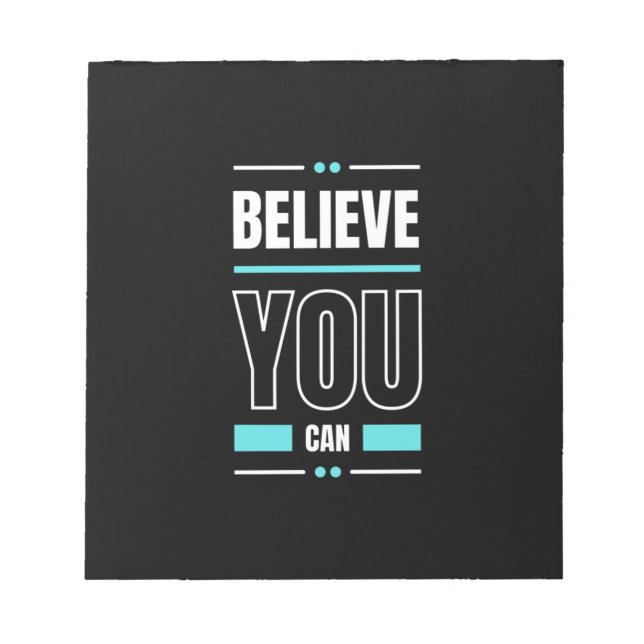  Motivation Quote Trendy and Positive Text       Notepad (Front)