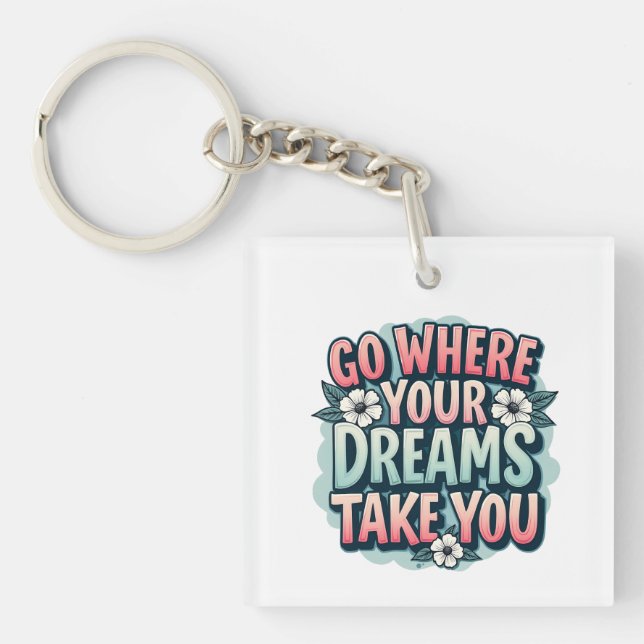 Motivation Quotes  Key Ring (Front)