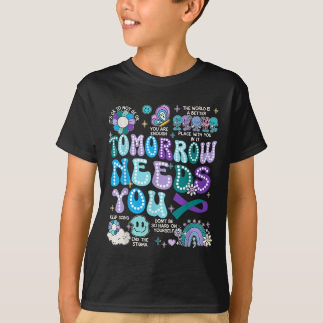 Motivation Ribbon Suicide Prevention Awarenes Wome T-Shirt (Front)