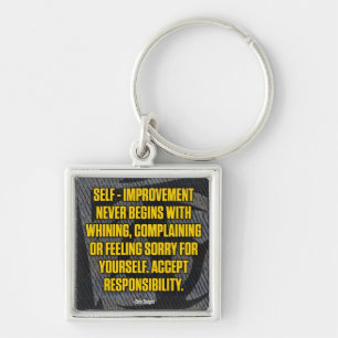 Motivation - Self-Improvement - Inspirational Key Ring