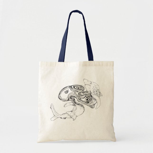 Motivation Shark Tote Bag (Front)