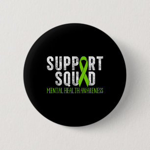 Motivation Support Squad Mental Health Awareness M 6 Cm Round Badge