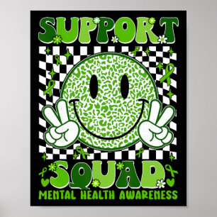 Motivation Support Squad Mental Health Awareness M Poster