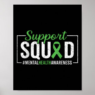 Motivation Support Squad Mental Health Awareness  Poster