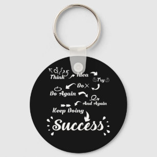Motivation Think Idea Success T Shirt Key Ring