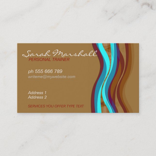 Motivation Waves Business Card (Front)