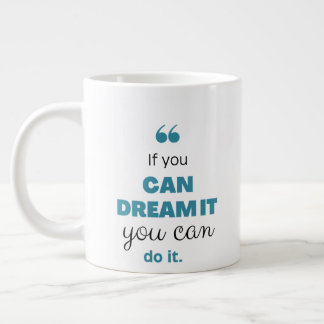 motivation with love large coffee mug