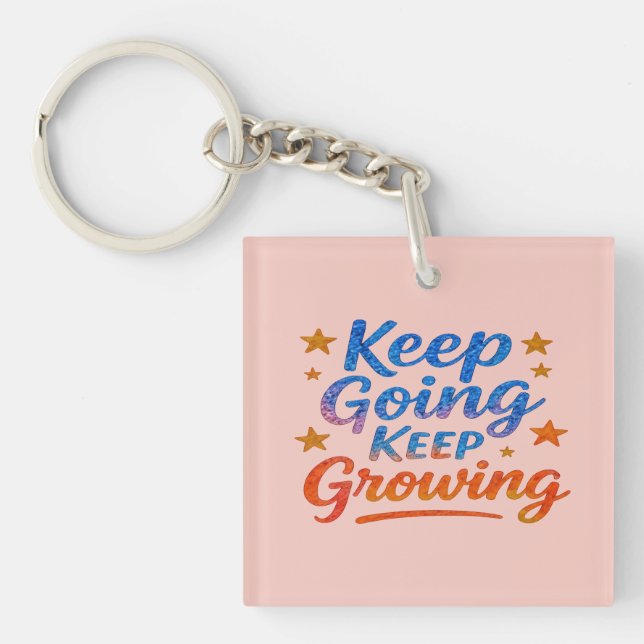 Motivational Acrylic Keychain for Women  (Front)