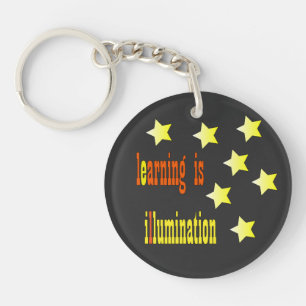 Motivational Acrylic Keychain with Stars