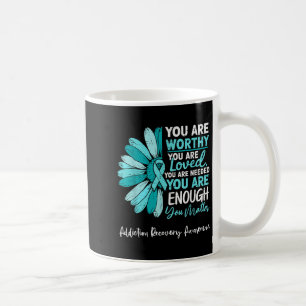 Motivational Addiction Recovery Awareness Drug Alc Coffee Mug