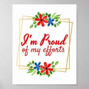 motivational affirmations for hard workers poster