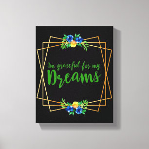 motivational affirmations for life and self love canvas print