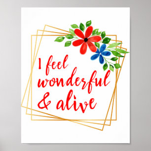 motivational affirmations for self love and life poster