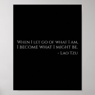 Motivational Ancient Chinese Philosophy Taoism Lao Poster