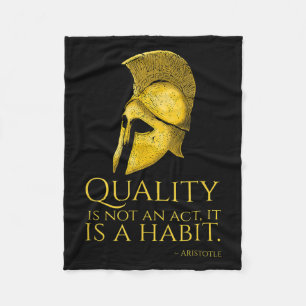 Motivational Ancient Greek Philosophy - Aristotle Fleece Blanket