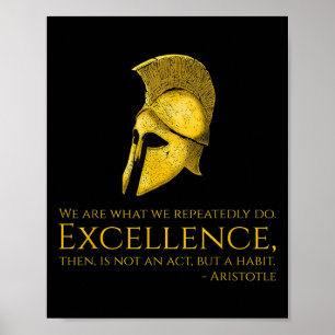 Motivational Ancient Greek Philosophy - Aristotle Poster
