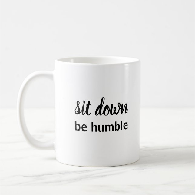motivational and Inpiration quotes Black and White Coffee Mug (Left)